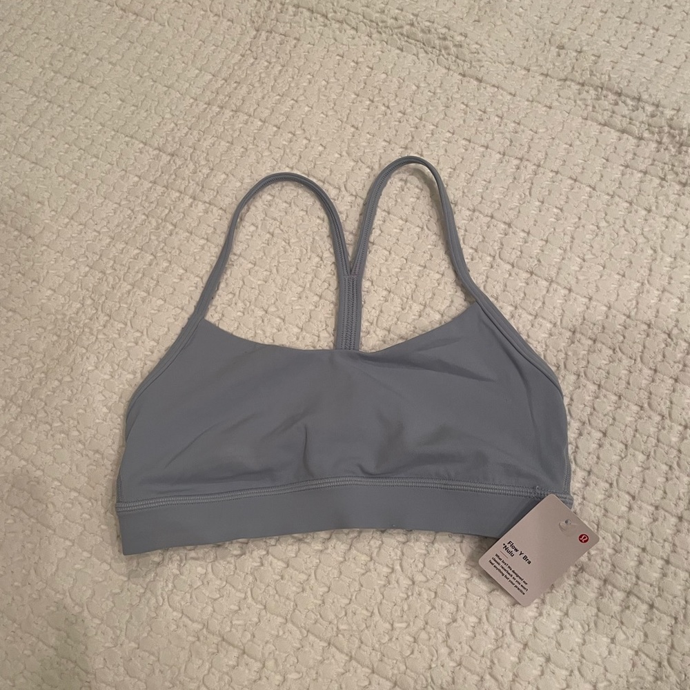 Lululemon Flow Y Blue Linen Nulu NWT Size 4